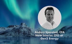Mr. Anders Sjaastad CFA, new interim CFO at Gen2 Energy